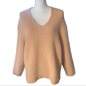 Urban Outfitters | Cotton Knit V-neck Long Sleeve Sweater
Size: small
